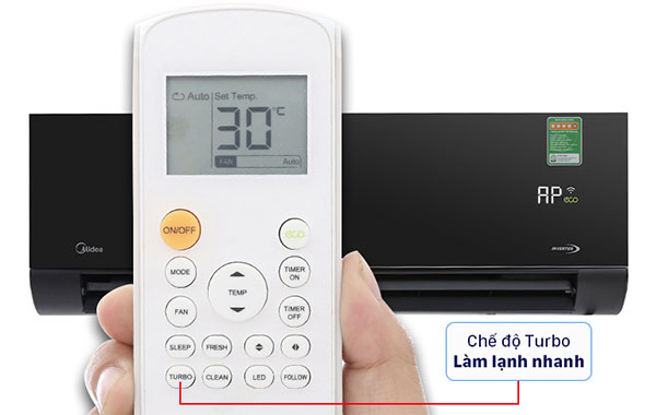 chế độ làm lạnh nhanh Turbo trên máy lạnh Midea